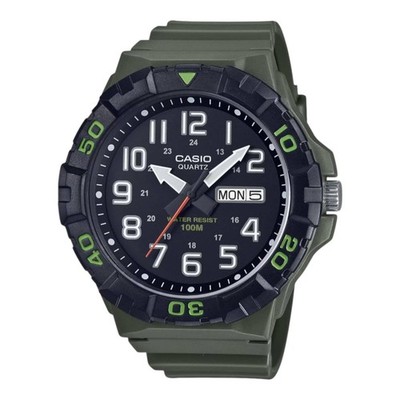 Casio MRW-210H-3AV Men's Digital Dive Watch 10ATM Big Face Green Resin