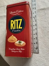 Nabisco Ritz Tin Crackers Container Collector Limited Edition 16oz. Vintage 1987