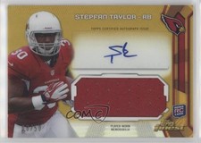 2013 Topps Finest Jumbo Relic Gold Refractor 6/50 Stepfan Taylor Auto 0p64