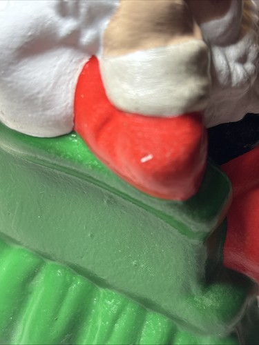 Vintage handbemalter Keramik schlafender Weihnachtsmann Übertopf Albertas Form 6,5 x 5,5 Zoll - Bild 7 von 9