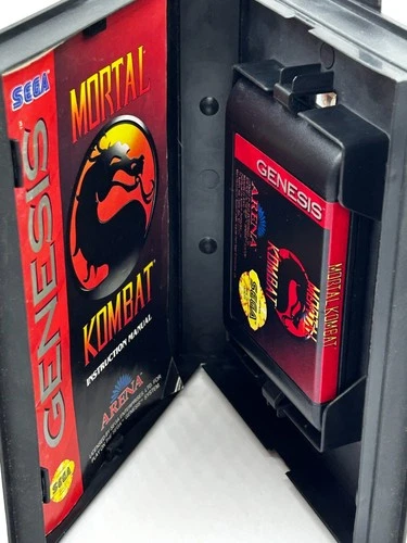 Sega Genesis Mortal Kombat CIB Video Game Clean & Tested