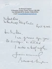 Falklands War Sir Bernard Ingham Biography and letter