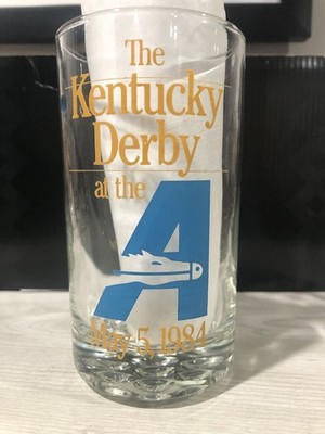 Kentucky Derby Bar Glass 1984 The Big A Aqueduct 