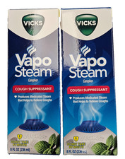 Vicks Vapo Steam for Hot Steam Humidifier Cough Suppressant 8oz ( 2 pack ) --