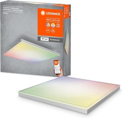 LEDVANCE SMART+ WiFi RGBTW LED Panel 30x30cm Frameless Deckenleuchte dimmbar