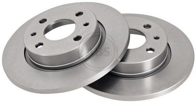 2x A.B.S. 15860 Bremsscheiben Vorne für LADA NOVA (2105) 239mm