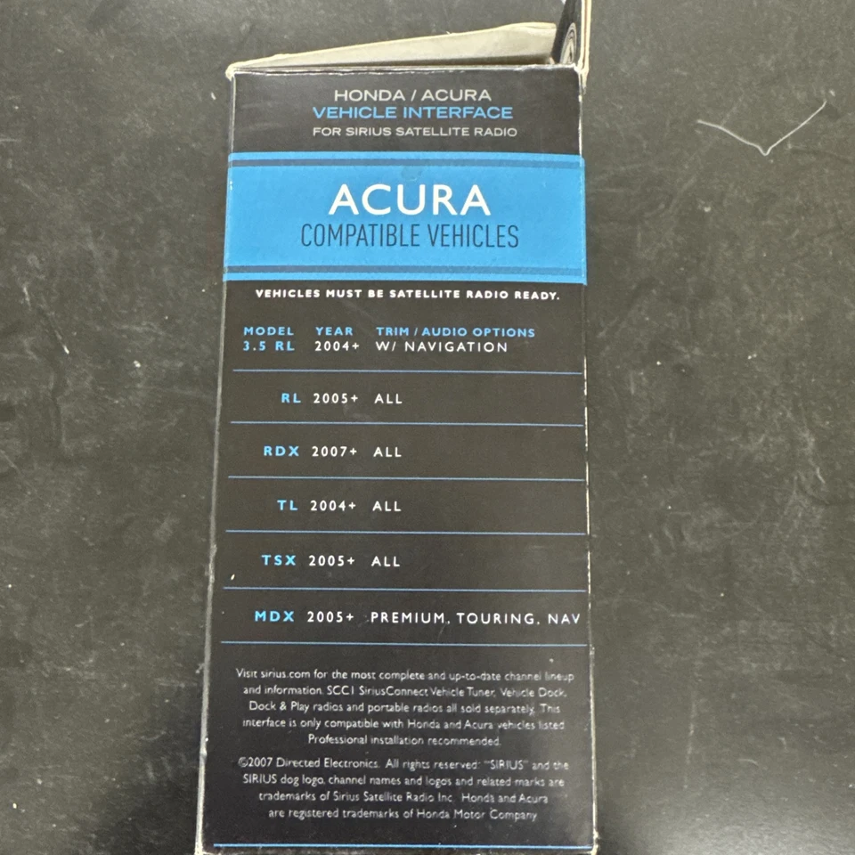 NEW Sirius HON-SC1 Honda Acura SiriusConnect Tuner Interface - HONSC1 - Image 2 of 4