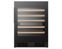 Hisense RW3N132GSLF 137L Black Freestanding Wine Cooler