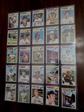 1977 Topps Baseball Lot, 103 Cards, EX-NM, No Dupes, Minor Stars, Set Builders!!
