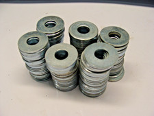 144 FLAT STEEL WASHERS 1/2" I.D. X 1-3/8" O.D. "LOT OF 144"