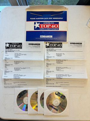 American Top 40 with Casey Kasem Show 2002-15 CD Set w/ Cue Sheets Apr 13-14
