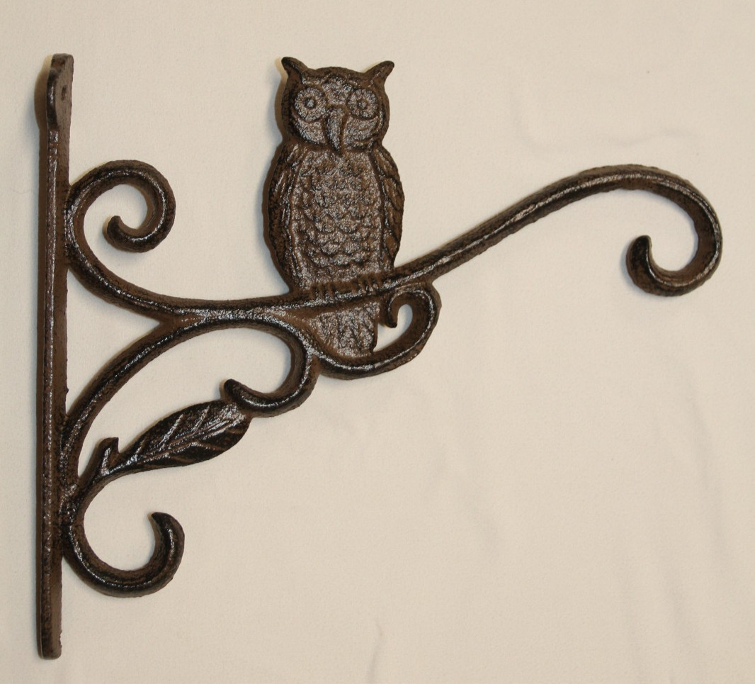 1-OWL PLANT HANGER,Hummingbird Feeder Holder,Garden Decor,All Occasion Gift,B-51