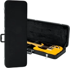 Gator Cases Hard-Shell Wood Case for Standard Electric Guitars, Fits Fender Stra