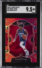 2020-21 PANINI SELECT RED PRIZM #93 DANIEL OTURU ROOKIE RC 64/199 SGC 9.5