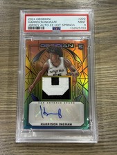 2024-25 Obsidian - Rookie Patch Auto Harrison Ingram Hot Springs #222 /15 PSA 9