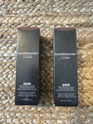 2 Pack bareMinerals 24 Hour Performance Wear Liquid Foundation - Shade Mocha 31
