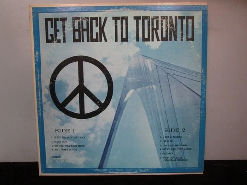 THE BEATLES GET BACK TO TORONTO I.P.F. RECORDS-LP VINYL