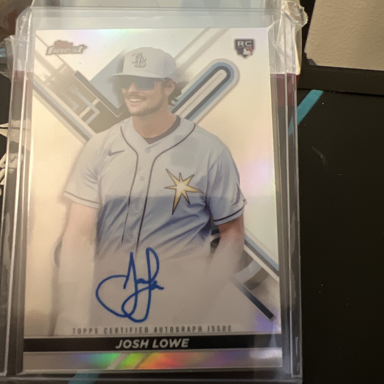 2022 Topps Finest Josh Lowe Rookie Auto Autograph #FA-JL Rays