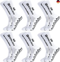 6 Paare FußBall Socken,Sportsocken 39-46 Anti Rutsch Grip Fussball Socken