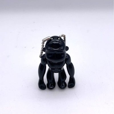 Kipling 2'' Glossy Black Monkey Keychain Bag Charm Clip Rudyard Rudy Belgium