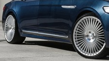 22-inch Mercedes S500 S550 Cl550 S560 Gtr-f35 Silver Machine Cut Face 5x112 Lugs