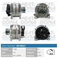 Alternator Fits VOLVO S60 I S70 S80 VW Lt 28-35 II Mk 2.4-2.5L 90-10 8111122
