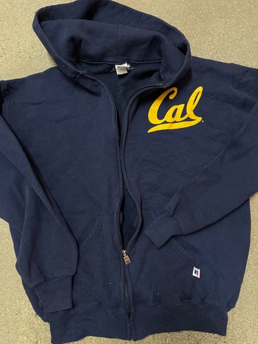 cal state berkeley golden bears zip-up hoodie L