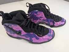 Nike Air Foamposite Pro - Purple  Black Camo - Size 5Y