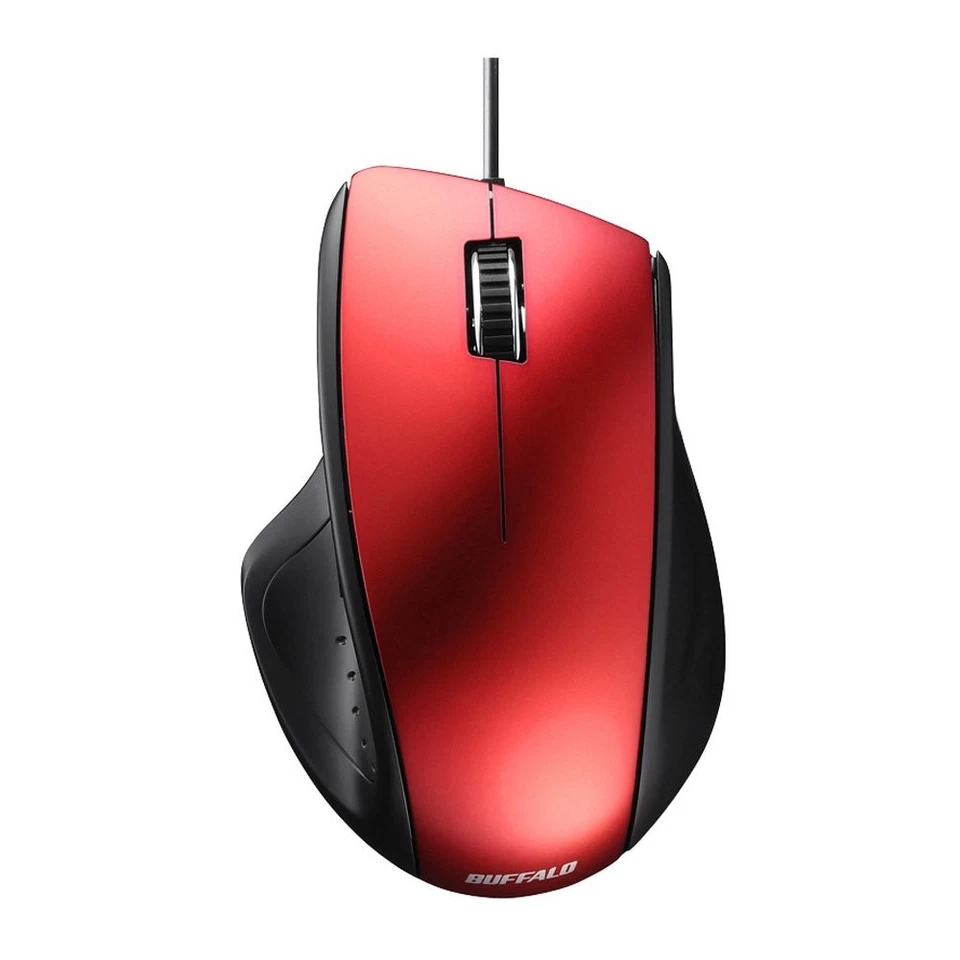 Wired Laser 5-Button Mouse, Red, BSMLU308RD - Image 3 of 3