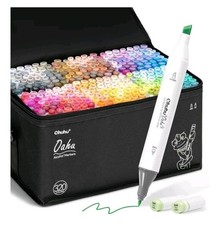 Ohuhu Alcohol Marker - 320 Colours with Wide ...
