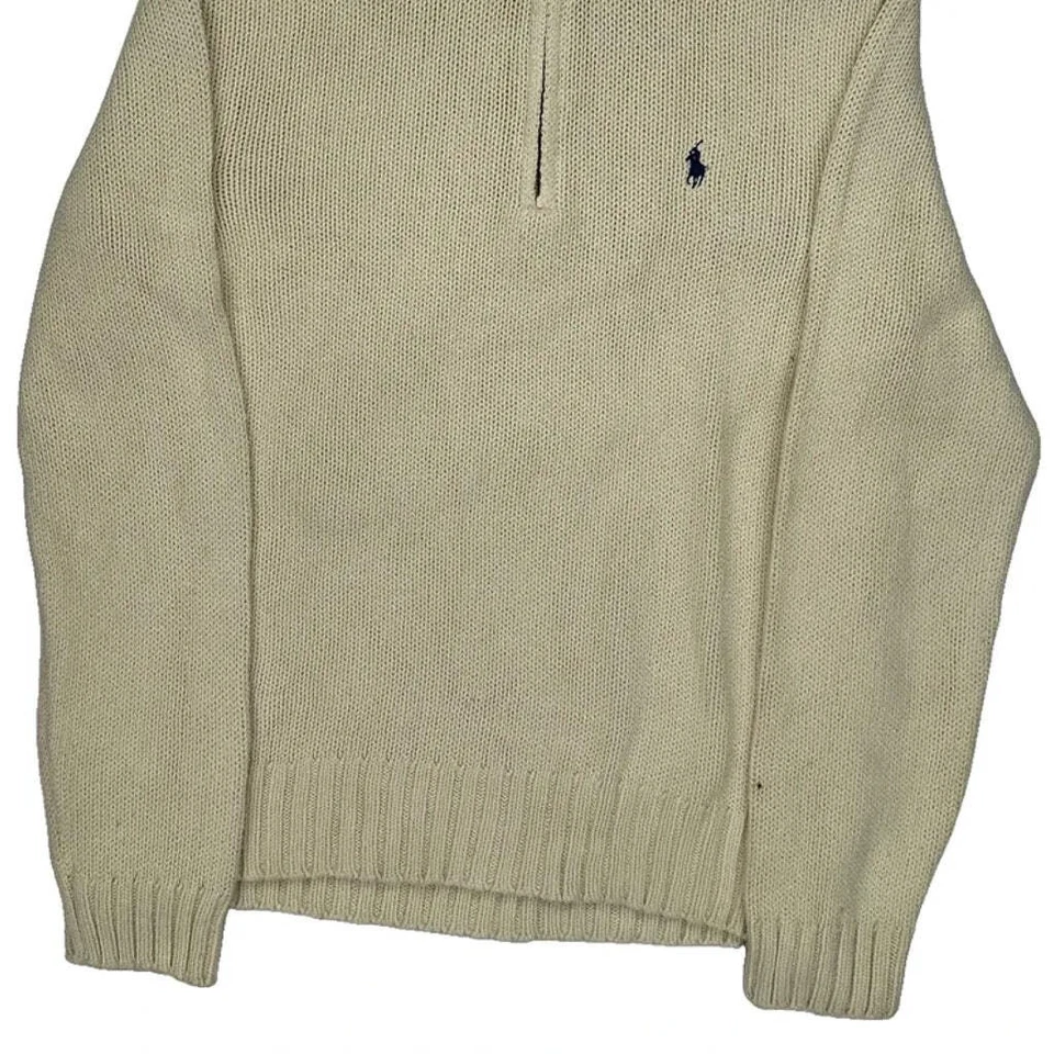 Polo de Ralph Lauren 1/4 cremallera - algodón crema mediano Foto 4 de 4