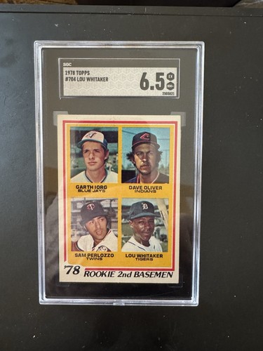 1978 Topps #704 Lou Whitaker Oliver Iorg +1 RC SGC 6.5 EX-NM+ Detroit Tigers