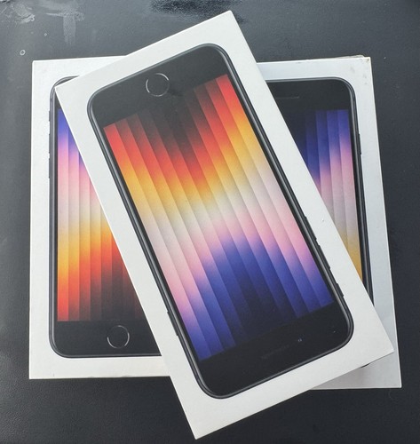 New Apple iPhone SE 3rd Gen 64GB Midnight For Verizon Wireless 100% Battery
