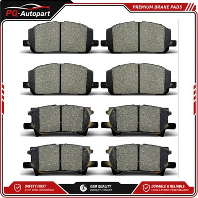 Front & Rear Ceramic Brake Pads Set For 2004 2005 2006 2007 Toyota Highlander