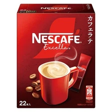 Nescafe Excella Latte Instant Coffee Sticks 22pc