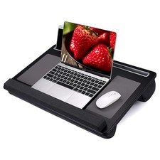 Extra Large Lap Laptop Desk- Home Office Portable LapDesk with Mouse Pad  Wrist