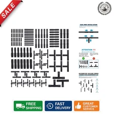 115 PCS Heat Resistant Vacuum Connector Kit for Automotive Repairs - Nylon