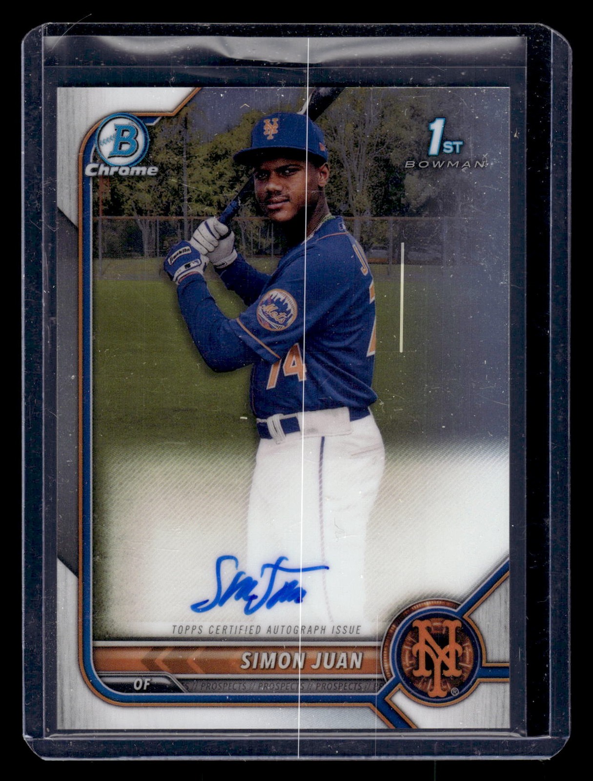2022 Bowman Chrome #CPA-SJ Simon Juan Prospect Autographs