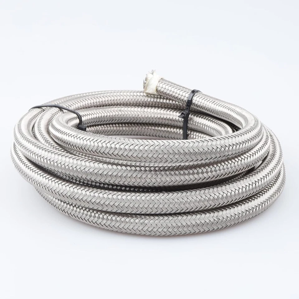 -6 AN PTFE Teflon Braided AN6-10FT, + Stainless Steel hose  Foto 2 de 4