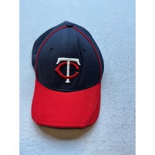 New Era Minnesota Twins MLB Batting Practice Hat Medium-Large 39THIRTY Navy Red