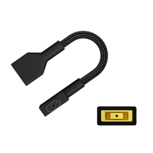 DC Square Female-3 Pin Plug Converter Laptop Charging Cable For Razer Blade 15 r - Afbeelding 2 van 10