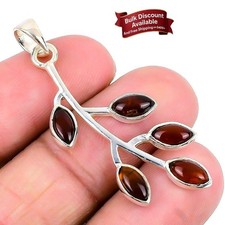 Sacral Chakra Natural Baltic Amber 925 Silver Artisan Sister New Pendant Jewelry