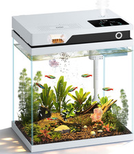 Fish Tank, Smart Fish Aquarium Kit 4.2 Gallon with Auto Feeder, 4-In-1 Silent Pu