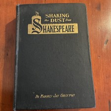 Harris Jay Griston Inscribed Original Hardcover Shakespeare Book 1924 English