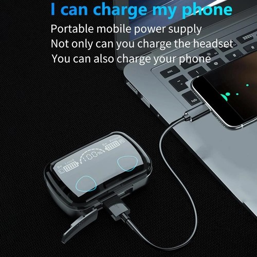 M10 TWS Cuffie Bluetooth con Scatola di Ricarica Auricolari Wireless con Microfono - Foto 6 di 17