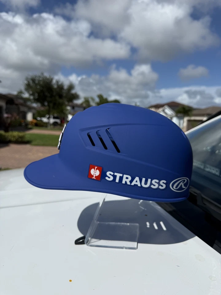 CASCO COOLFLO RAWLINGS PERSONALIZADO ENTRENADORES/CATCHER DE POSTEMPORADA DE LOS ANGELES DODGERS Foto 3 de 4