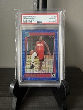 2021-22 Panini Donruss Jalen Green #209 Choice Blue /49 Rated Rookie PSA 10