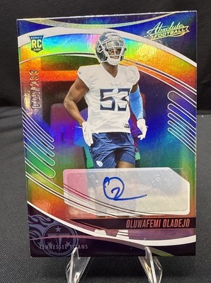 Oluwafemi Oladejo Auto /299 Signature Spectrum 2025 Panini Absolute #165 Rookie
