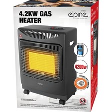 Calor Gas Heater Portable Cabinet Fire Butane (Small Heater) Regulator Hose Inc