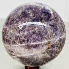 Natural Dream Amethyst Quartz Crystal Sphere Ball Healing 3340G